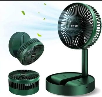 Rechargeable – Portable Telescopic Folding Fan Table Desk Fan